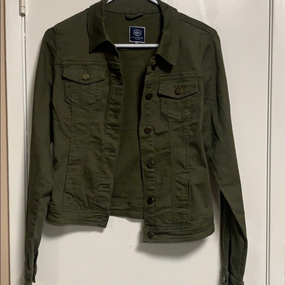 Green khaki jacket NWOT